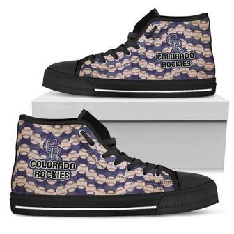 Wave Of Ball Colorado Rockies High Top Shoes | Favorety