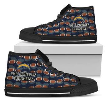 Wave Of Ball Los Angeles Chargers High Top Shoes | Favorety UK