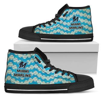 Wave Of Ball Miami Marlins High Top Shoes | Favorety AU