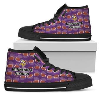 Wave Of Ball Minnesota Vikings High Top Shoes | Favorety AU