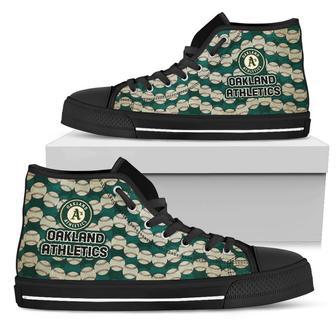 Wave Of Ball Oakland Athletics High Top Shoes | Favorety AU