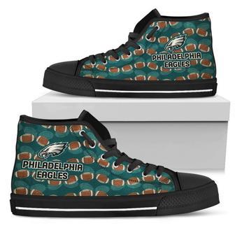 Wave Of Ball Philadelphia Eagles High Top Shoes | Favorety