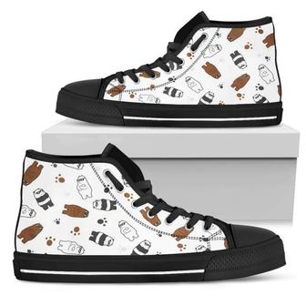 We Bare Bears Sneakers High Top Shoes - Monsterry AU
