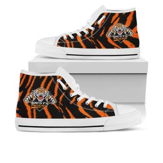 Wests Tigers High Top Shoes Nrl - Monsterry AU