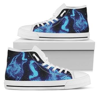 Wolf Glow High Top Shoes - Monsterry UK