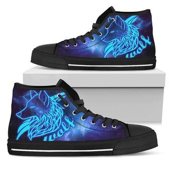 Wolf Glowing High Top Shoes - Monsterry UK