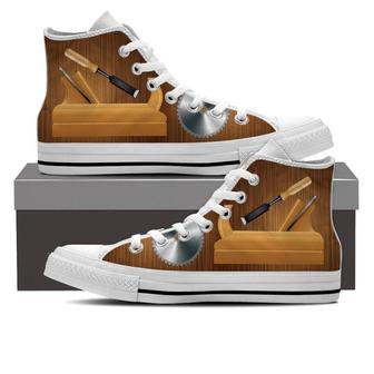 Woodworking High Top Shoes Sneakers - Monsterry CA