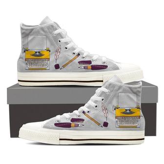 Writer High Top Shoes Sneakers - Monsterry AU