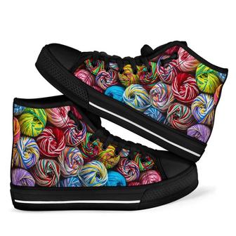 Yarn High Top Shoes Hothot - Monsterry AU