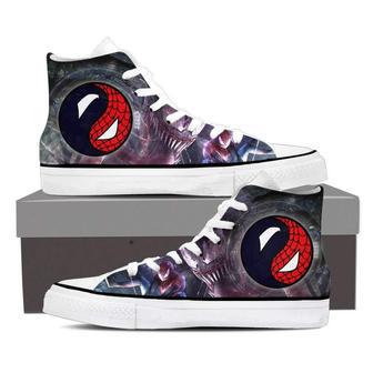 Yinyang Spiderman And Venom High Top Shoes | Favorety