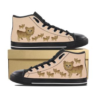 Yorkies Lovers Canvas High Top Shoes - Monsterry
