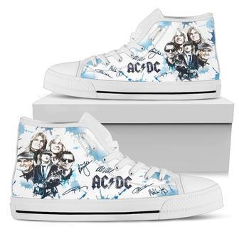 Acdc Band For Men And Women Custom Canvas High Top Shoes | Favorety CA