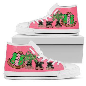 African Footwear - Alpha Kappa Alpha High Top Shoes | Favorety AU