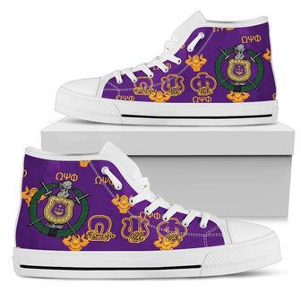 African Footwear - Omega Psi Phi High Top Shoes | Favorety CA