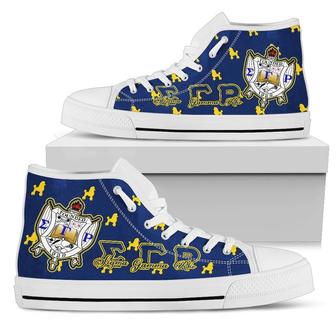 African Footwear - Sigma Gamma Rho High Top Shoes - Monsterry UK