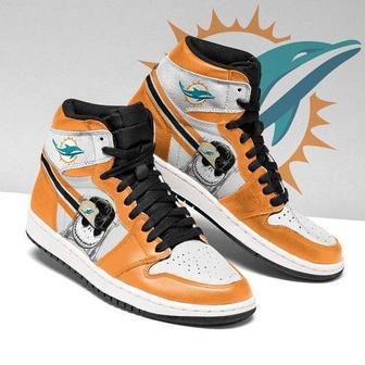 Air Jordan Sneaker High Top Shoes Jack Skellington Miami Dolphins | Favorety