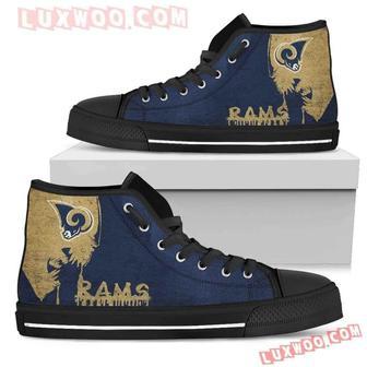 Alien Movie Los Angeles Rams High Top Shoes Sport Sneakers | Favorety