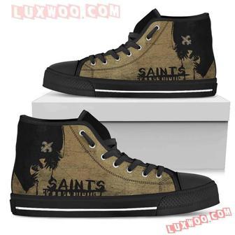 Alien Movie New Orleans Saints High Top Shoes Sport Sneakers | Favorety UK