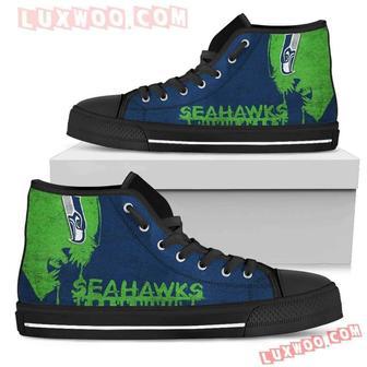 Alien Movie Seattle Seahawks High Top Shoes Sport Sneakers | Favorety