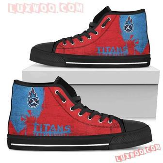 Alien Movie Tennessee Titans High Top Shoes Sport Sneakers | Favorety CA