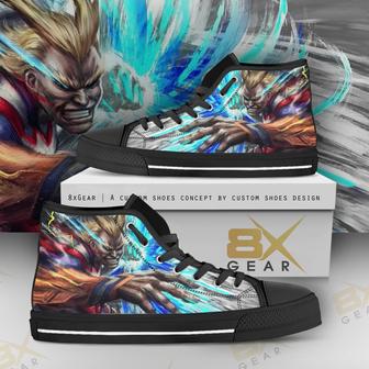 All Might High Top Shoes My Hero Academia Anime Design Gift | Favorety CA