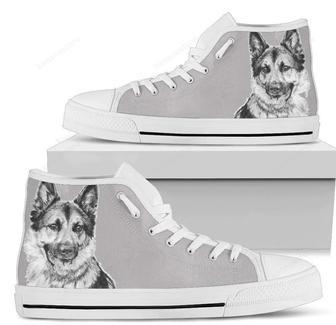 Amazing German Shepherd Women'S High Top Shoes Converse Style | Favorety