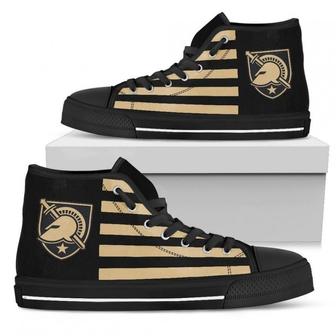 American Flag Army West Point Black Knights High Top Shoes - Monsterry CA