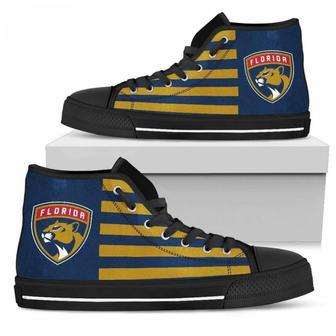 American Flag Florida Panthers High Top Shoes | Favorety DE