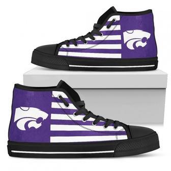 American Flag Kansas State Wildcats High Top Shoes | Favorety CA