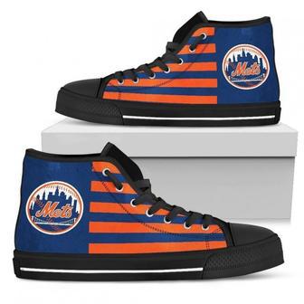 American Flag New York Mets High Top Shoes | Favorety DE