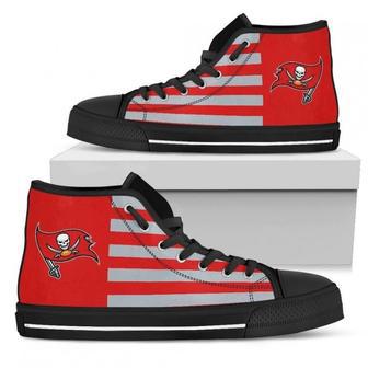 American Flag Tampa Bay Buccaneers High Top Shoes | Favorety DE