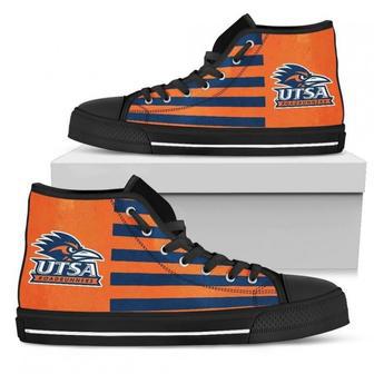 American Flag UTSA Roadrunners High Top Shoes | Favorety UK