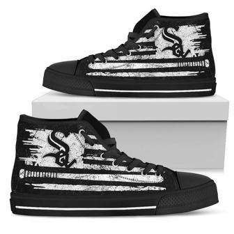 American Flag Vintage Baseball Chicago White Sox High Top Shoes | Favorety UK