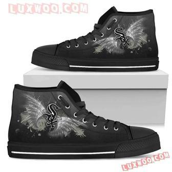 Angel Wings Chicago White Sox High Top Shoes Sport Sneakers | Favorety