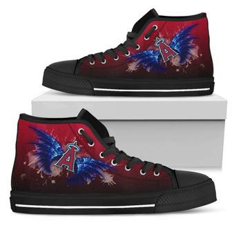 Angel Wings Los Angeles Angels High Top Shoes | Favorety UK