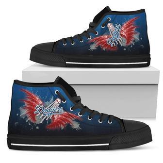 Angel Wings Los Angeles Dodgers High Top Shoes | Favorety AU