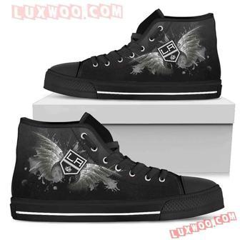 Angel Wings Los Angeles Kings High Top Shoes Sport Sneakers | Favorety DE