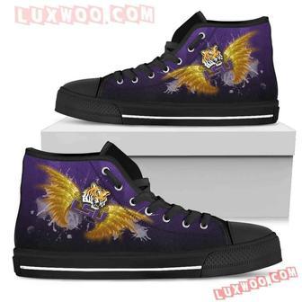 Angel Wings Lsu Tigers High Top Shoes Sport Sneakers | Favorety AU