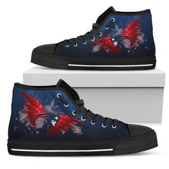 Angel Wings New England Patriots High Top Shoes | Favorety