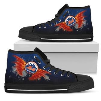 Angel Wings New York Mets High Top Shoes | Favorety UK