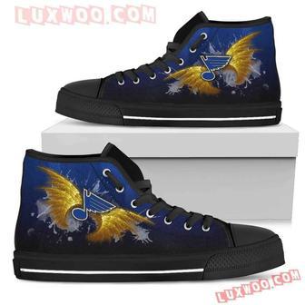 Angel Wings St Louis Blues High Top Shoes Sport Sneakers | Favorety DE