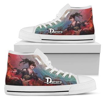 Angry Hyakkimaru Sneakers Dororo High Top Shoes Anime Fan - Monsterry CA