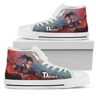 Angry Hyakkimaru Sneakers Dororo High Top Shoes Anime Fan - Monsterry AU