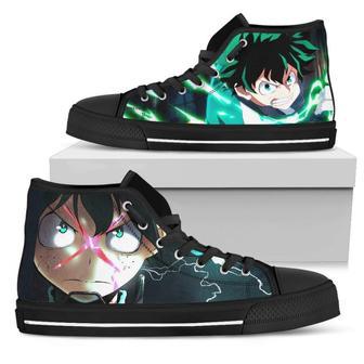 Angry Midoriya Sneakers My Hero Academia High Top Shoes | Favorety