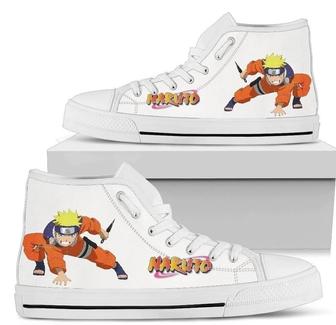 Anime Naruto Sneakers High Top Shoes Fan Gift - Monsterry UK