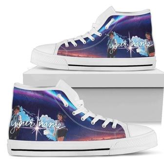 Anime Your Name Sneakers High Top Shoes Fan Gift Idea - Monsterry AU