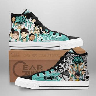 Aoba Johsai High Top Shoes Custom Manga Anime Haikyuu Sneakers | Favorety AU