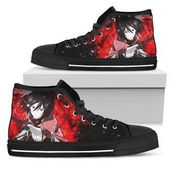 Attack On Titan Mikasa Ackerman For Man And Women Custom Canvas High Top Shoes | Favorety CA