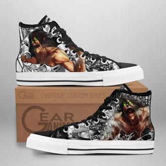 Attack Titan High Top Shoes Custom Anime Attack On Titan Sneakers | Favorety