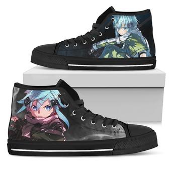 Attractive Sinon Sneakers Sword Art Online High Top Shoes - Monsterry AU